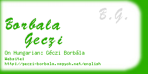 borbala geczi business card